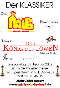 Der K&ouml;nig der L&ouml;wen