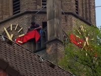 Montage der Kirchturmscheife 03