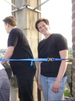 Montage der Kirchturmscheife 07