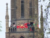 Montage der Kirchturmscheife 08