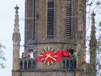 Montage der Kirchturmscheife 09