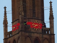 Montage der Kirchturmscheife 12