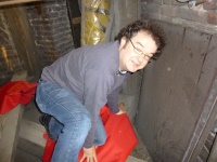 Montage der Kirchturmscheife 17