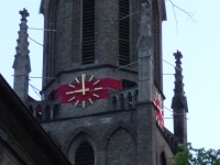 Montage der Kirchturmscheife 18