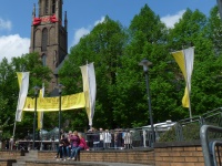 Montage der Kirchturmscheife 26