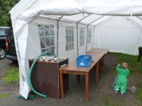 Aufbau zum Oktoberfest am Sa., 17.10.2015 3